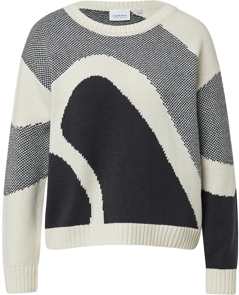 comma casual identity Sveter  svetlobéžová / čierna