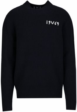 19V69 ITALIA Sveter 'Anteo'  námornícka modrá / biela