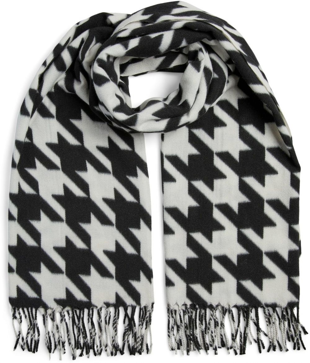 PIECES Šál 'PCMAXIE'  čierna / biela