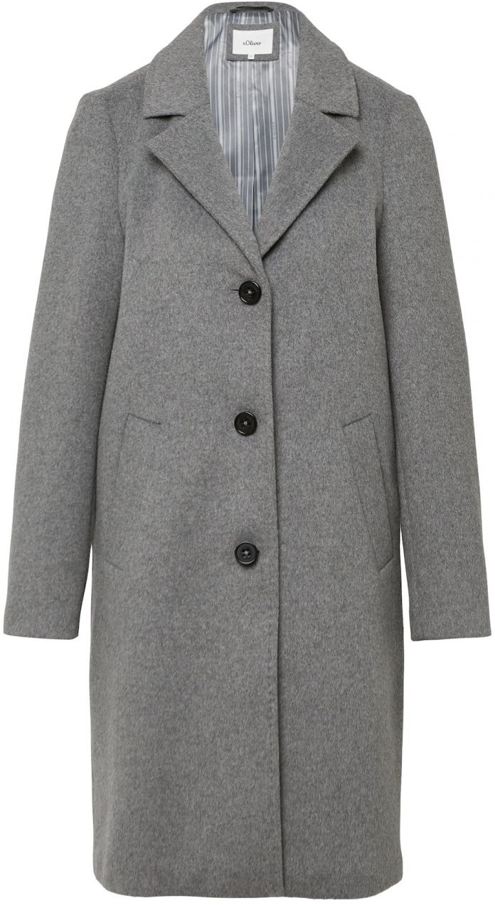 s.Oliver Prechodný kabát  sivá melírovaná