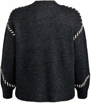 Zizzi Sveter  tmavosivá / biela