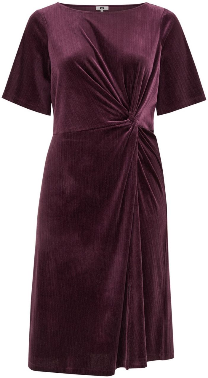 WE Fashion Šaty  baklažánová