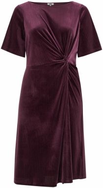 WE Fashion Šaty  baklažánová