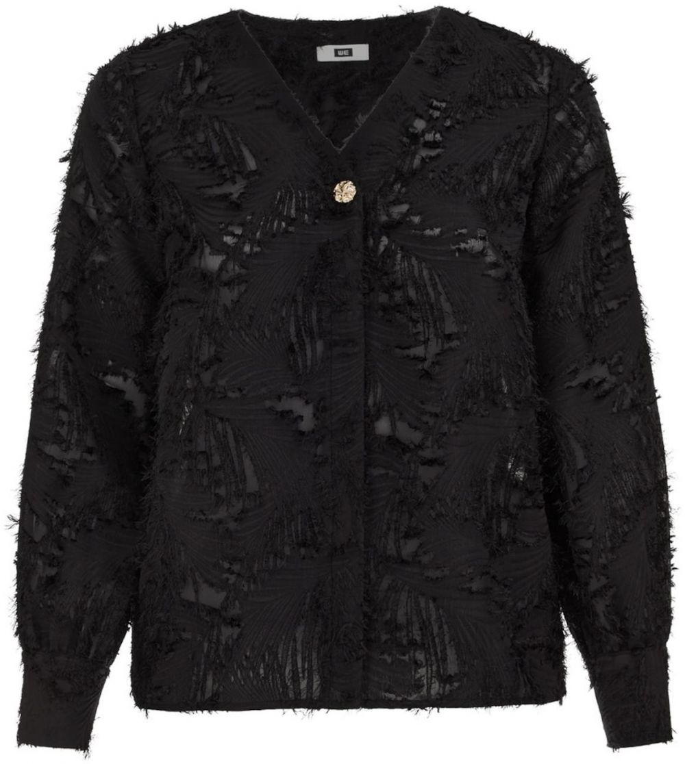 WE Fashion Blúzka  čierna