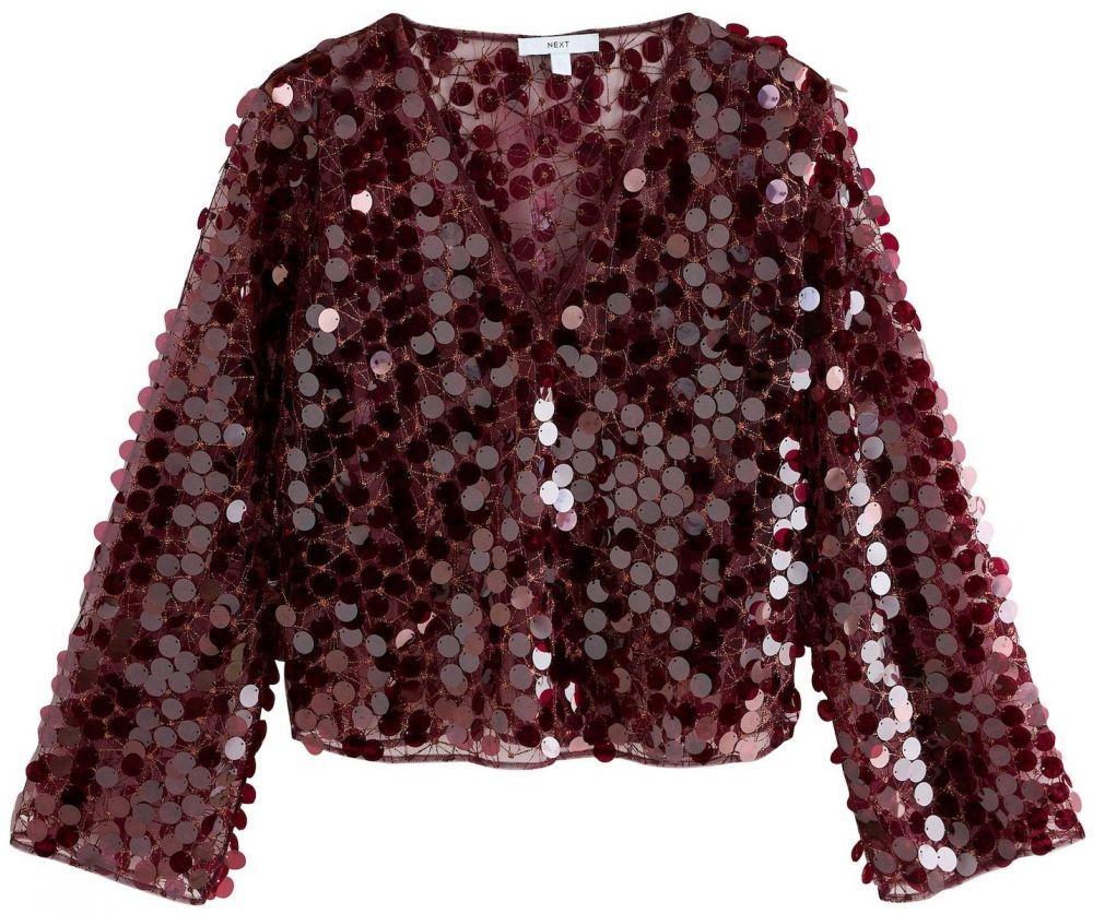 Next Tričko  vínovo červená