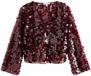 Next Tričko  vínovo červená