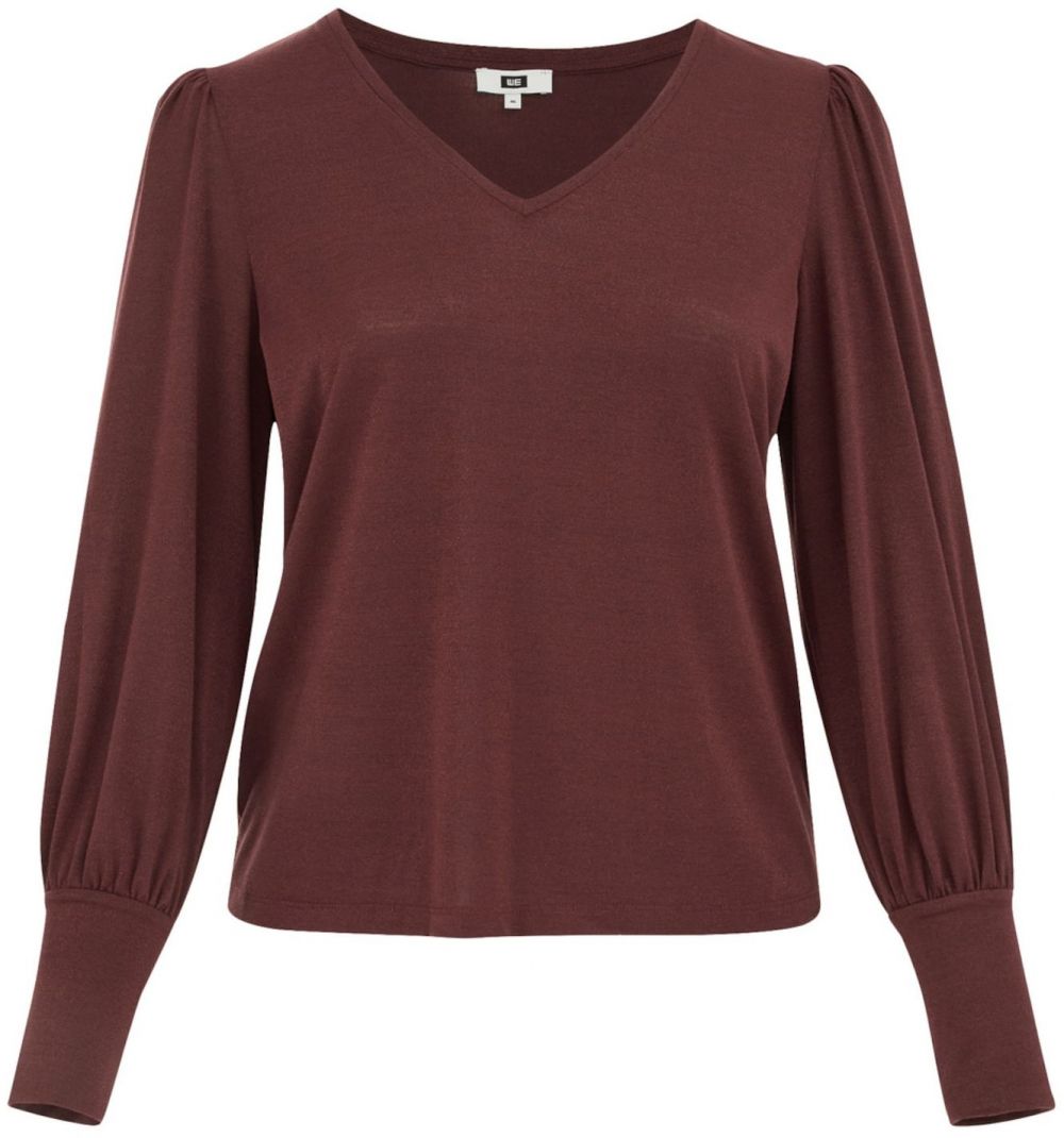 WE Fashion Blúzka  vínovo červená