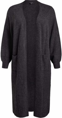 Zizzi Oversize kardigán 'CAVISTA'  tmavosivá