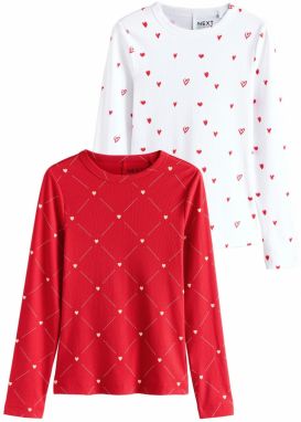 Next Tričko  červená / biela