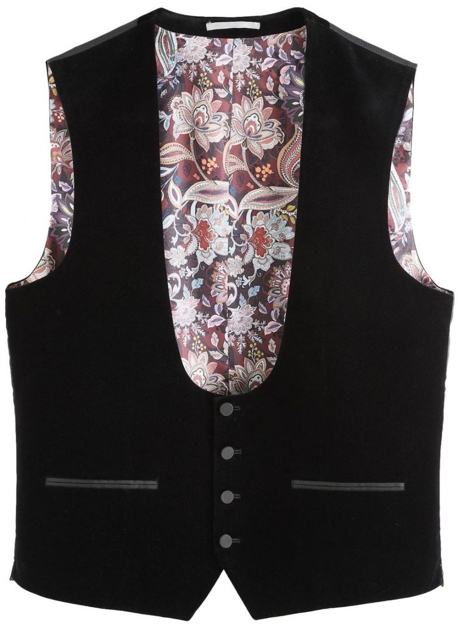 Next Vesta k obleku  tmavosivá / čierna