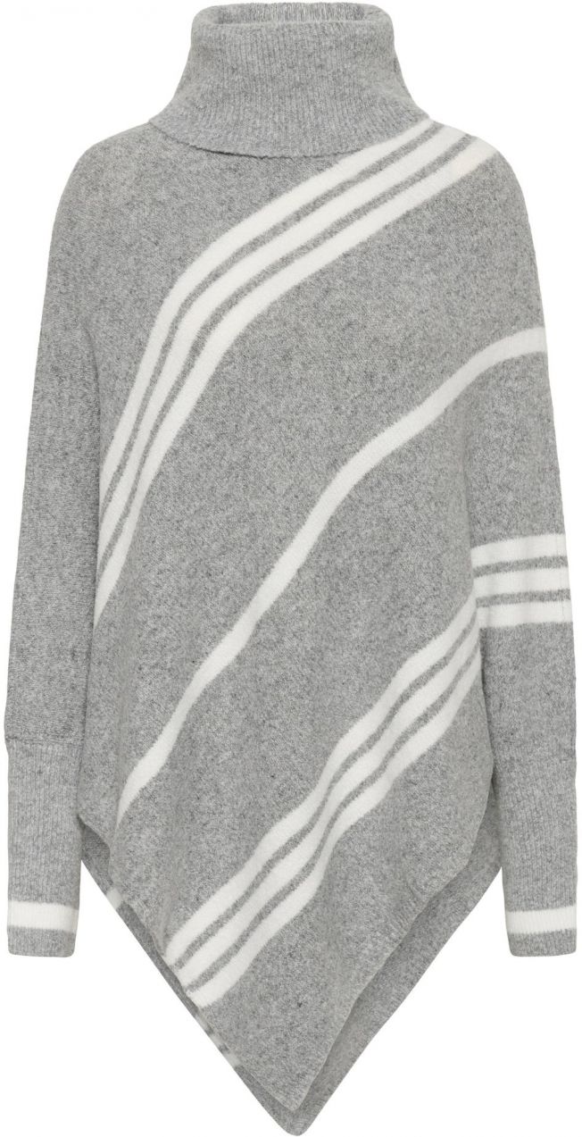 Cream Pelerína 'Kuma'  sivá melírovaná / biela