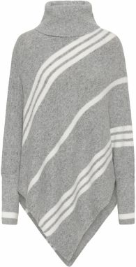 Cream Pelerína 'Kuma'  sivá melírovaná / biela