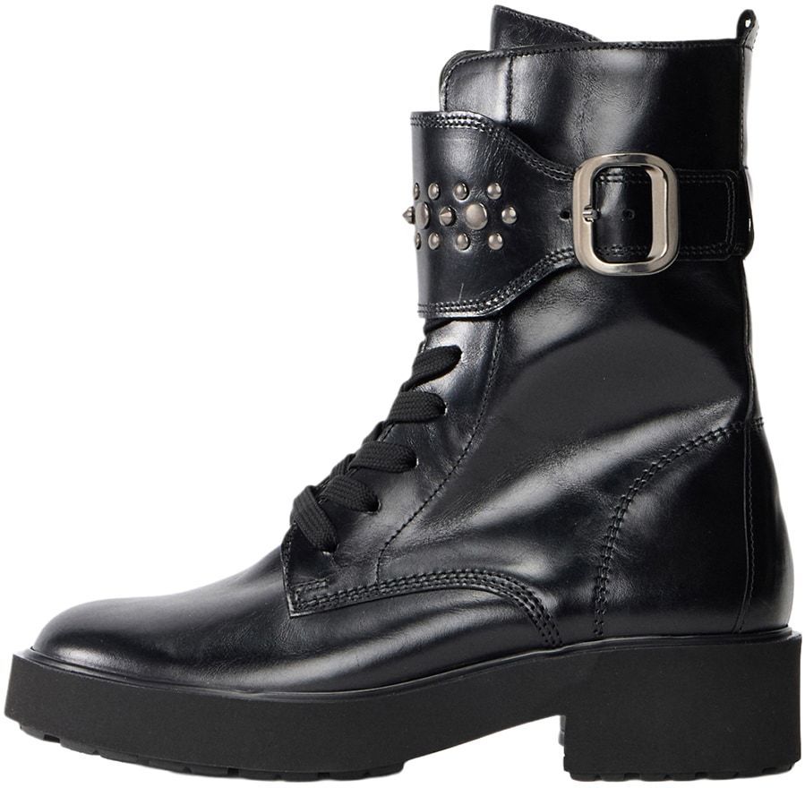 GABOR Šnurovacie členkové čižmy  čierna