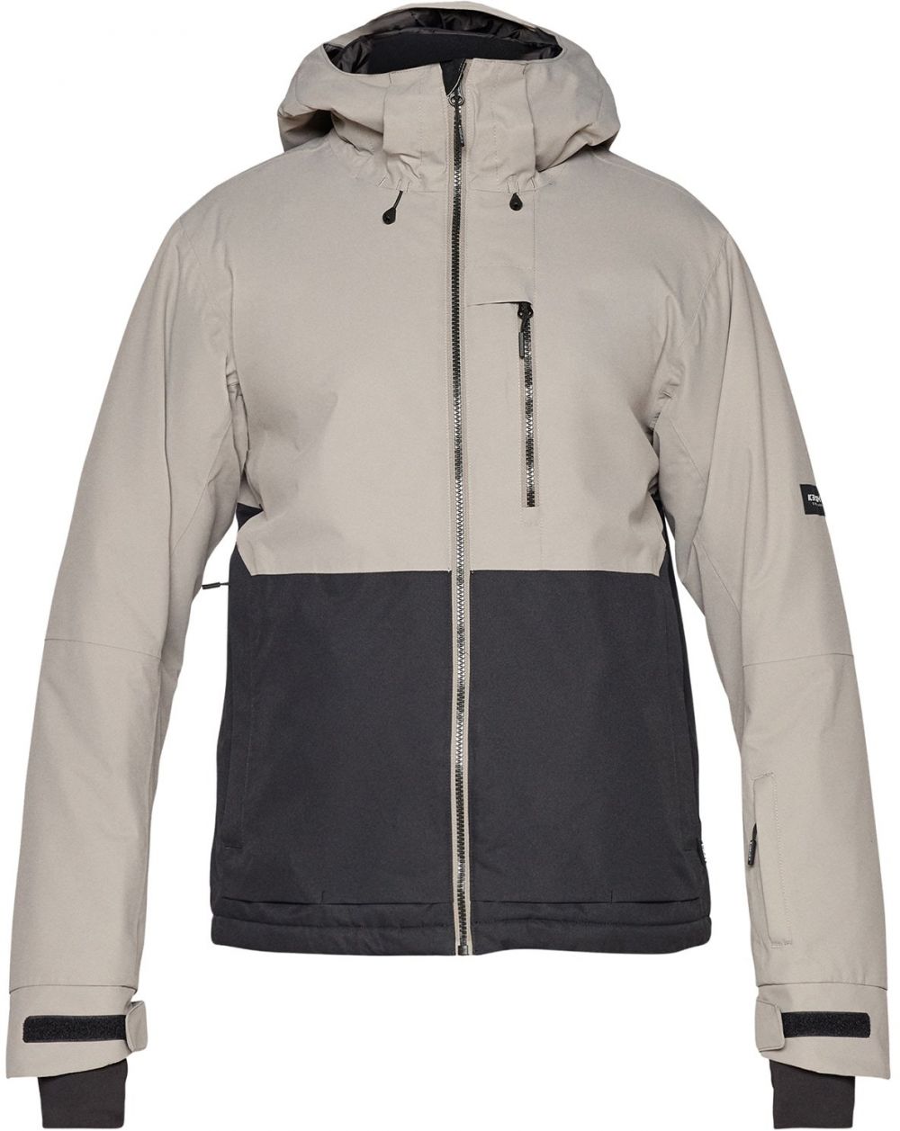 ICEPEAK Športová bunda 'CHESTER'  svetlosivá / čierna