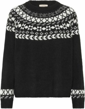 Cream Sveter 'Cherrie'  čierna / biela