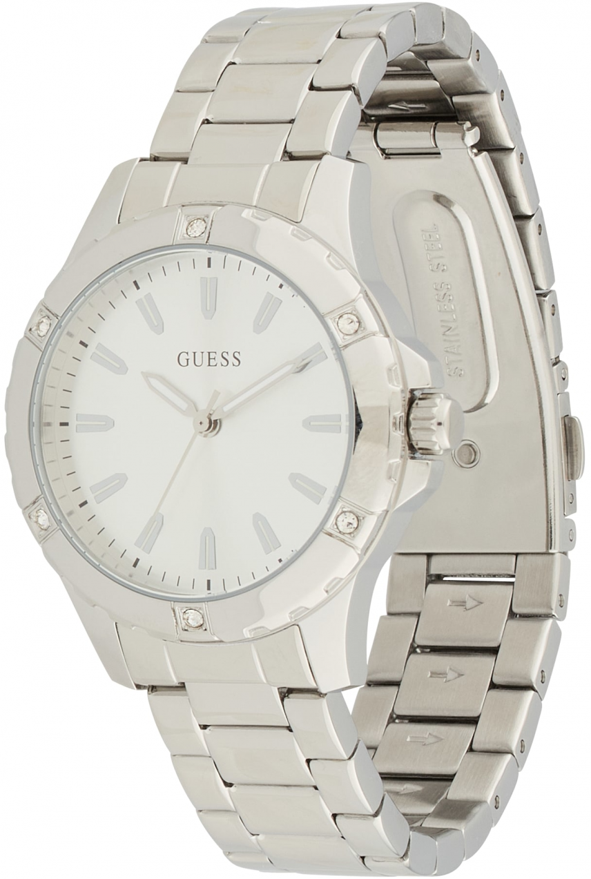 GUESS Analógové hodinky 'Mist'  strieborná