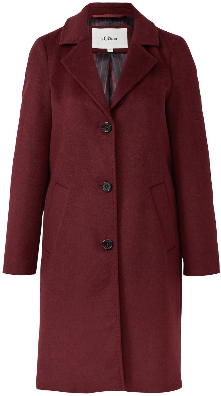 s.Oliver Prechodný kabát  bordová
