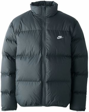 Nike Sportswear Zimná bunda 'CLUB'  grafitová / biela