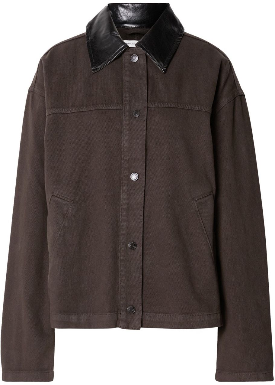 Gina Tricot Prechodná bunda  tmavohnedá