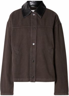 Gina Tricot Prechodná bunda  tmavohnedá