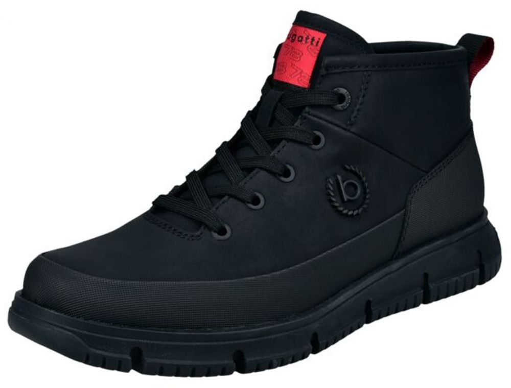 bugatti Šnurovacie čižmy  čierna