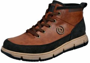 bugatti Šnurovacie čižmy  koňaková / čierna