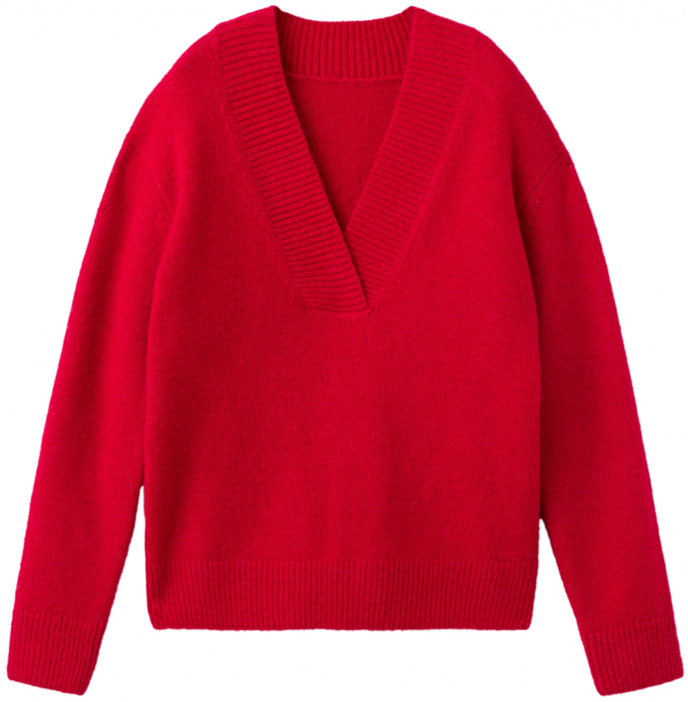 MANGO Sveter 'TOMATOE'  červená