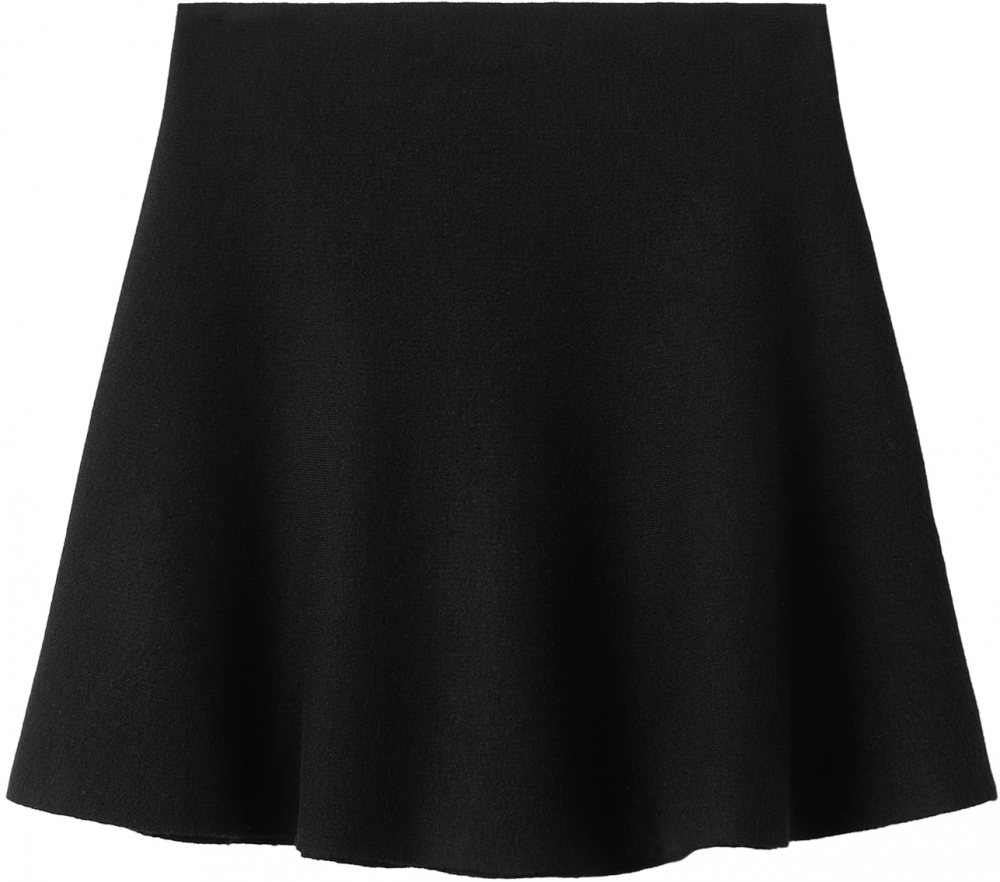 MANGO Sukňa  čierna