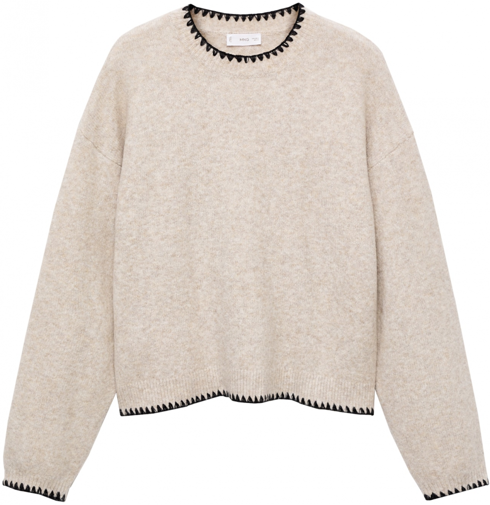 MANGO TEEN Sveter 'Nature'  béžová melírovaná