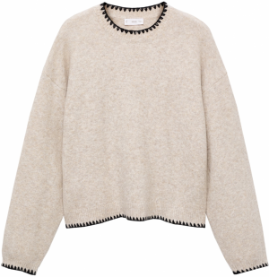 MANGO TEEN Sveter 'Nature'  béžová melírovaná