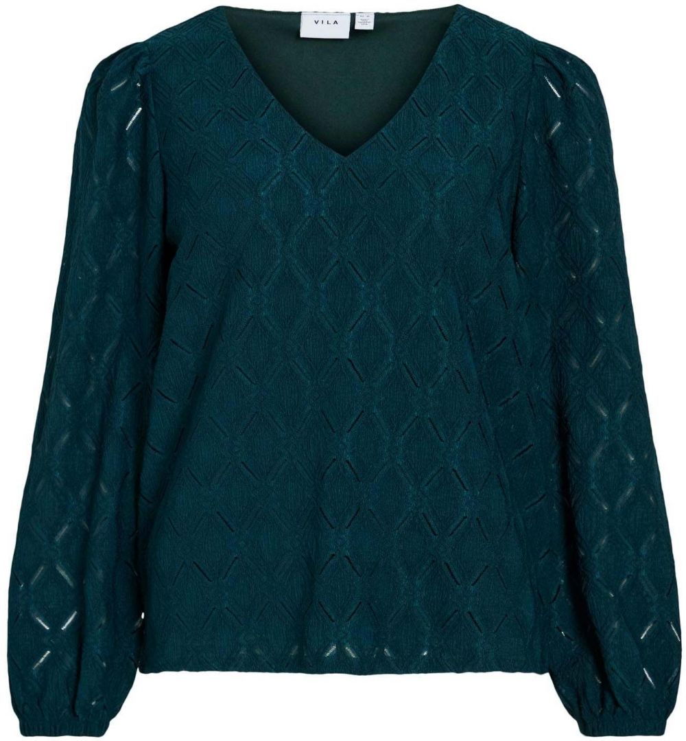 VILA Blúzka 'VIFERO'  tmavozelená