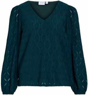 VILA Blúzka 'VIFERO'  tmavozelená