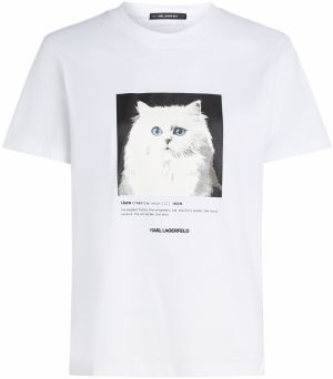 Karl Lagerfeld Tričko 'PORTRAIT'  čierna / biela