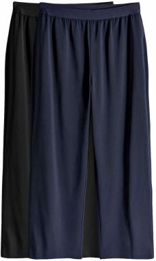 The Set Nohavice  námornícka modrá / čierna