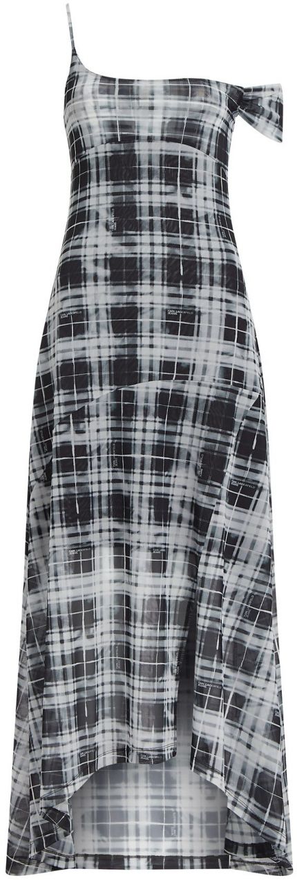 KARL LAGERFELD JEANS Šaty  čierna / biela
