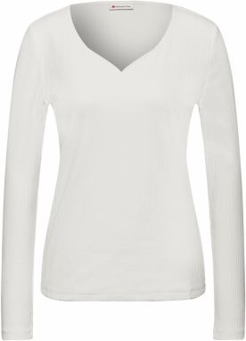 STREET ONE Tričko  šedobiela