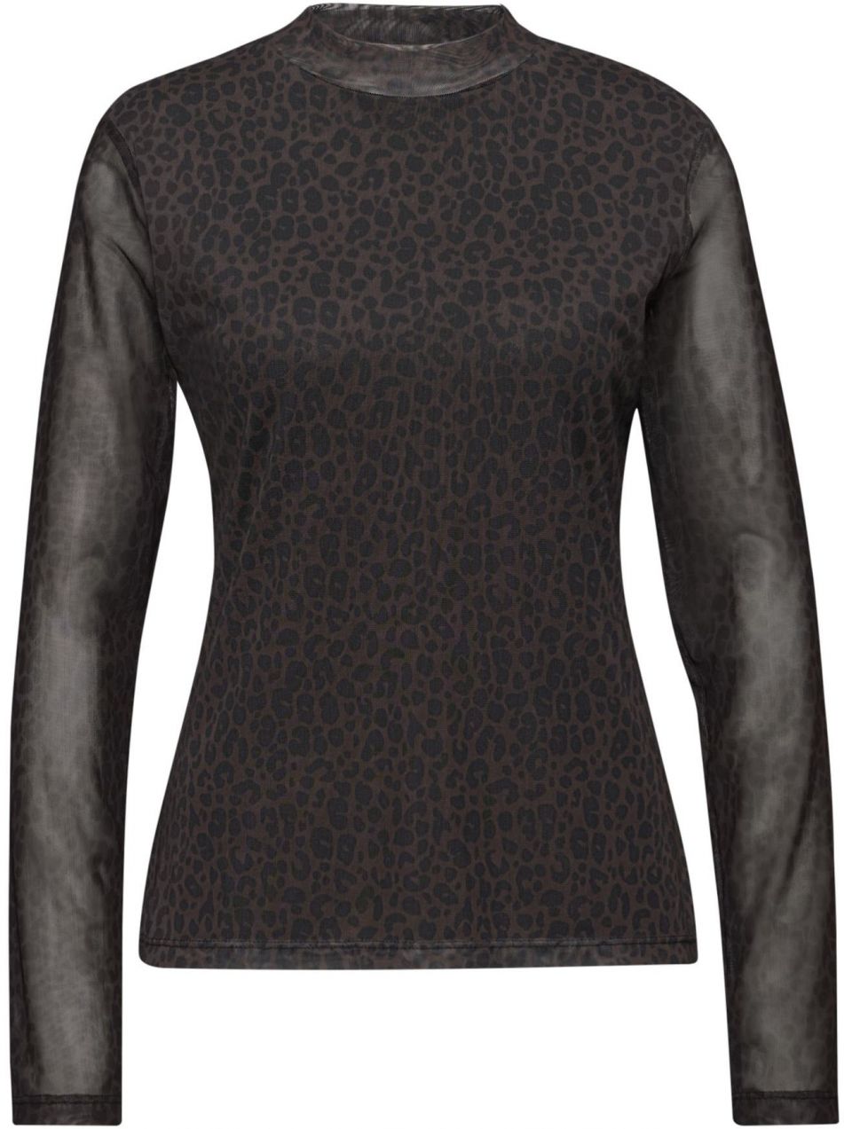 STREET ONE Tričko  tmavohnedá / čierna