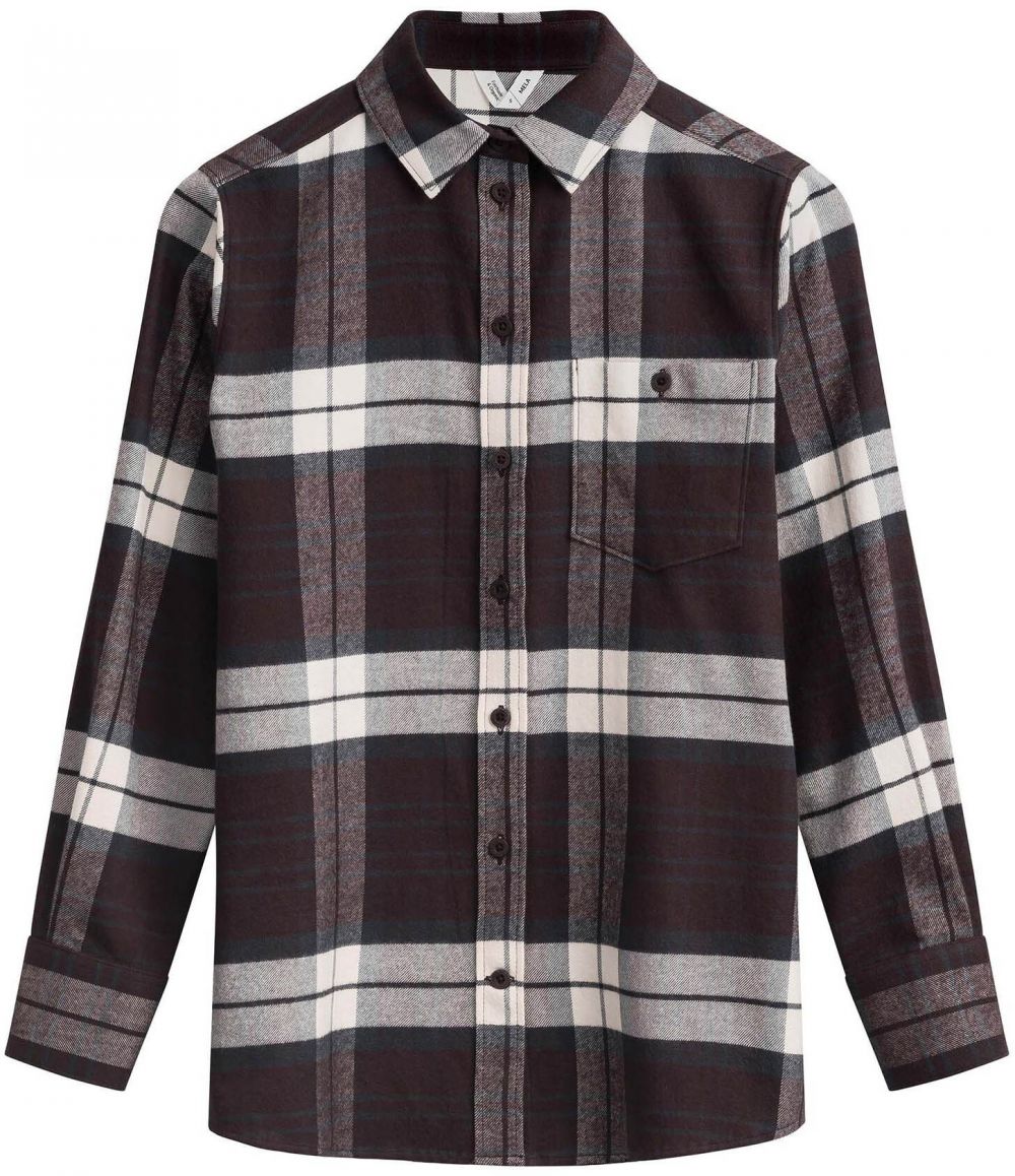 MELA Blúzka  hnedá / sivá / biela