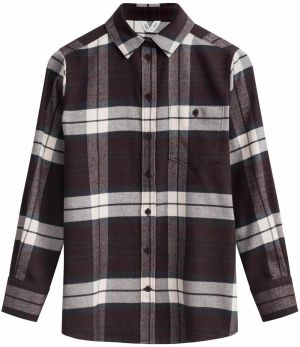 MELA Blúzka  hnedá / sivá / biela