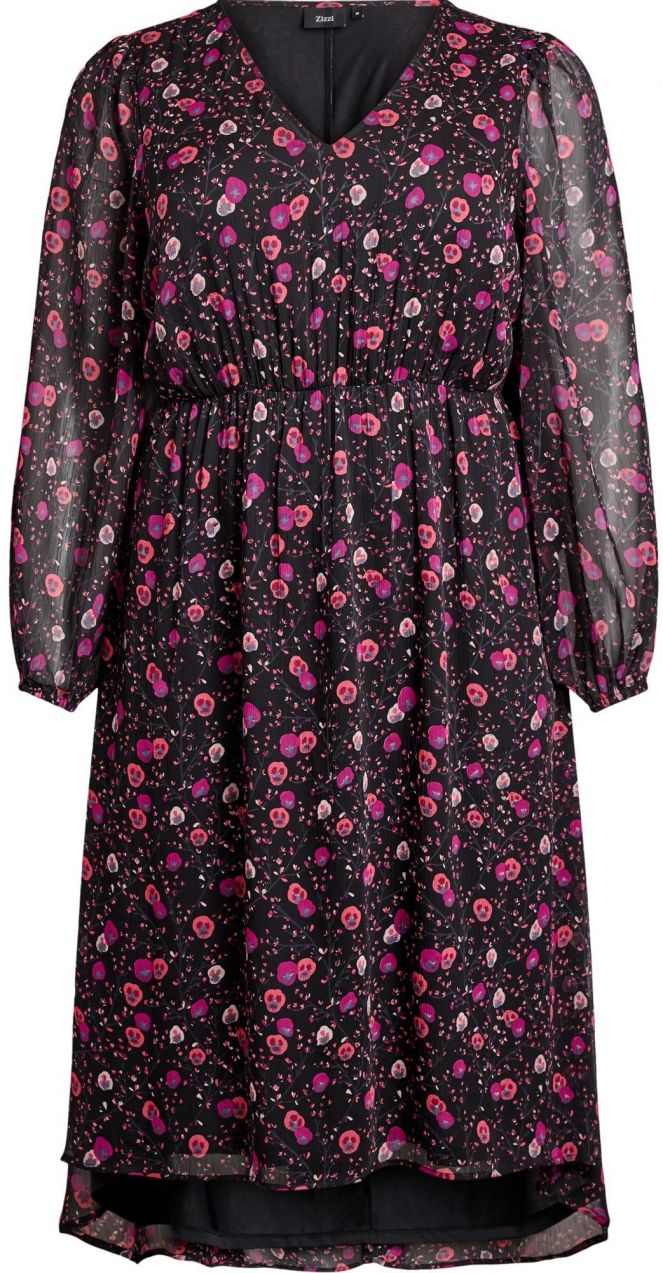 Zizzi Šaty 'Mpaula'  ružová / čierna