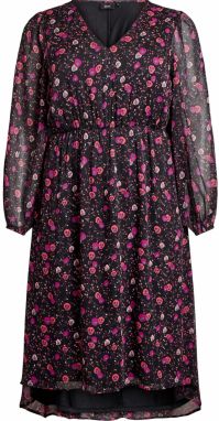 Zizzi Šaty 'Mpaula'  ružová / čierna