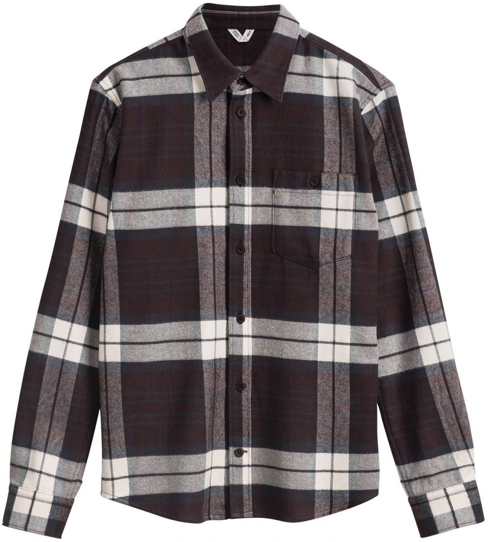 MELA Košeľa ' Sahel '  hnedá / sivá / biela