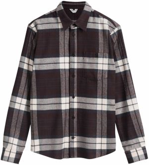 MELA Košeľa ' Sahel '  hnedá / sivá / biela