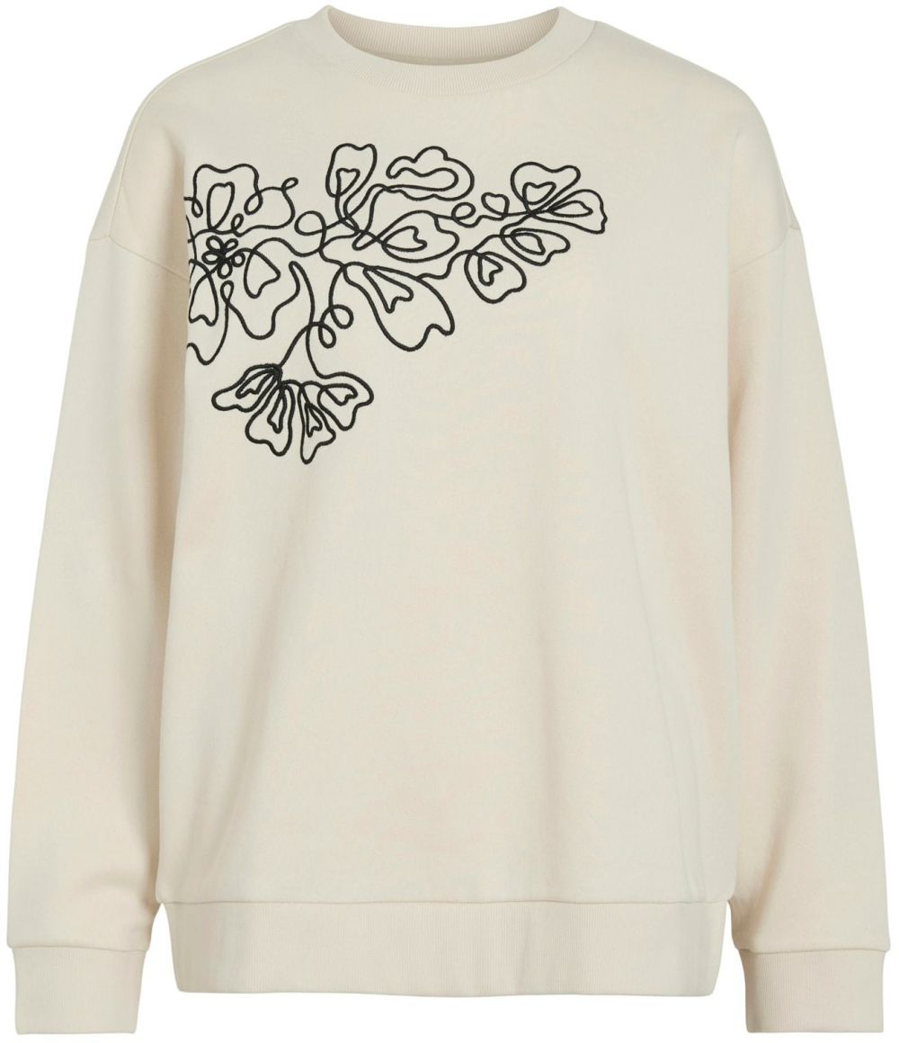 VILA Mikina 'VITASSE'  nebielená / čierna