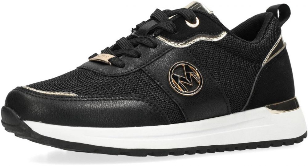 MEXX Nízke tenisky 'Nouraya Obi'  čierna / strieborná