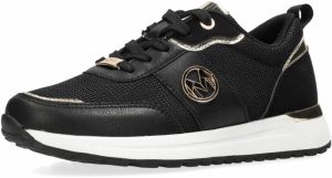 MEXX Nízke tenisky 'Nouraya Obi'  čierna / strieborná