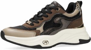 MEXX Nízke tenisky 'Palma Ora'  hnedá / tmavošedá / farby bahna / čierna