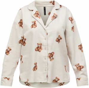 Hunkemöller Tričká na spanie  hnedá / mokka / sivobéžová / čierna