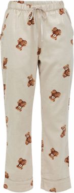 Hunkemöller Pyžamové nohavice  hnedá / tmavošedá / biela