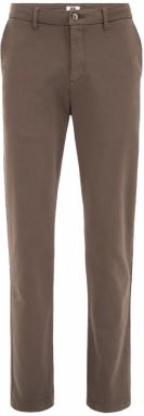 WE Fashion Chino nohavice  hnedá